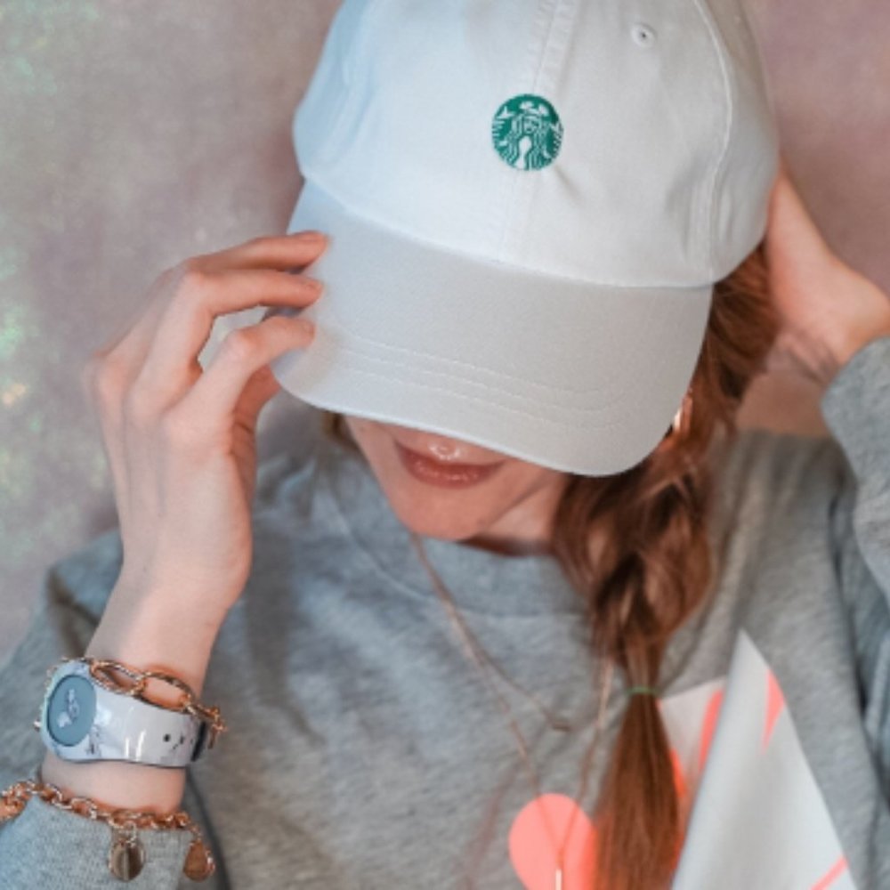 DISNEY STARBUCKS EMBROIDERED DAD CAP